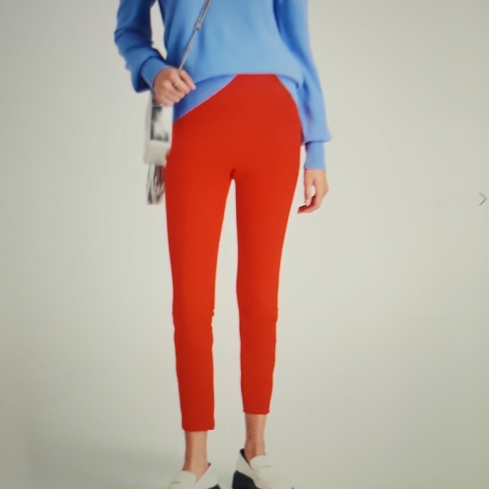 Veronica Beard Honolulu Cropped Stretch Crepe Slim Leg Pants Size 8